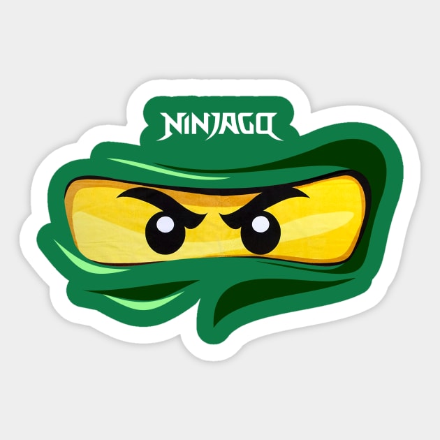 Ninjago Eyes GREEN Ninja FanArt FanMade Sticker by kaitokid